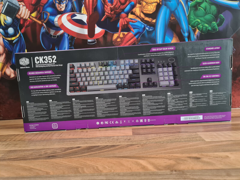 keycap dual full-size aluminium Master Cooler sleek gaming keyboard Red mechanical CK352.jpg